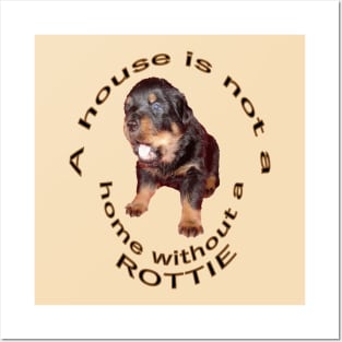 A House Is Not A Home Without A Cute Rottweiler Posters and Art